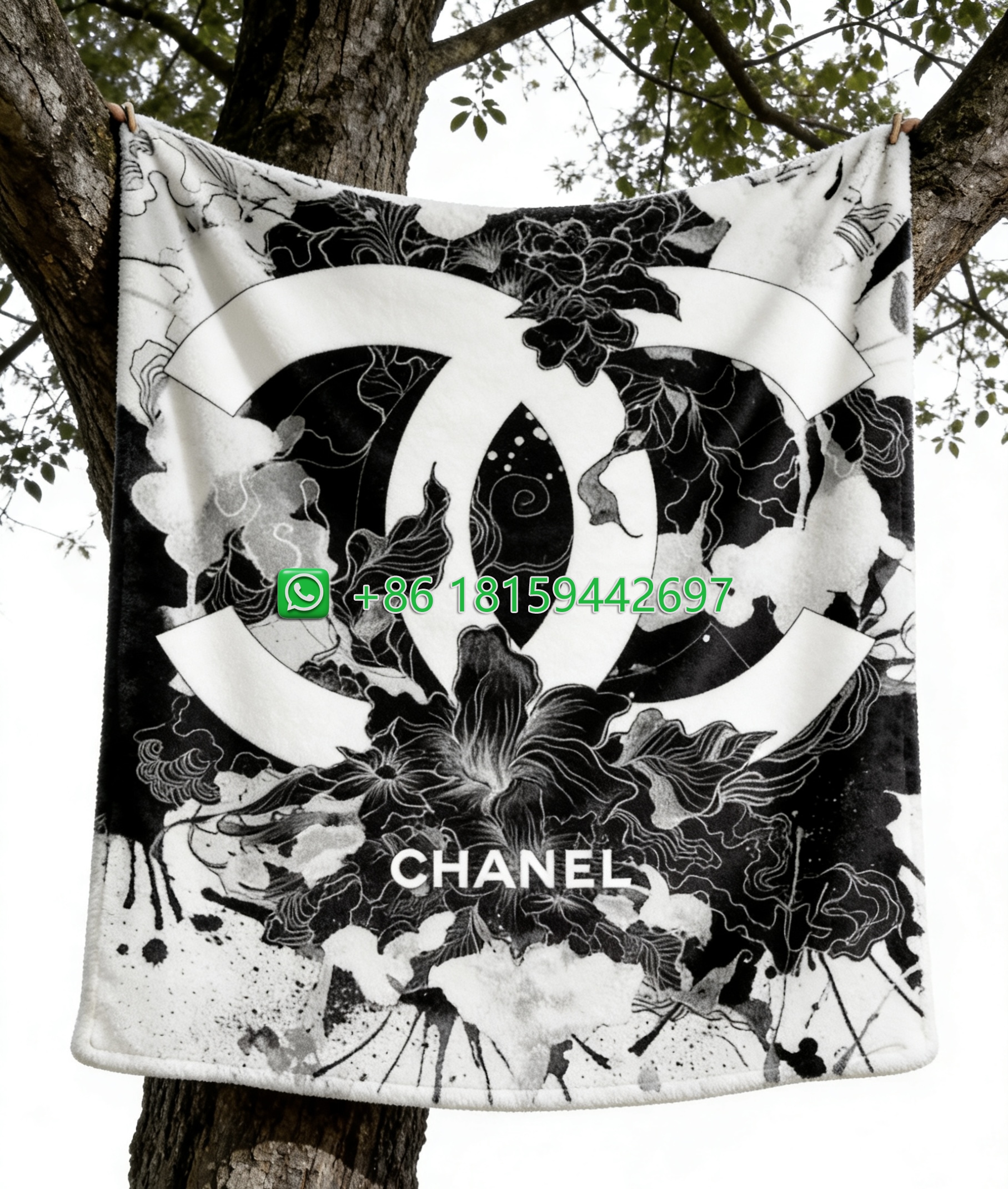 Chanel Throw Blankets